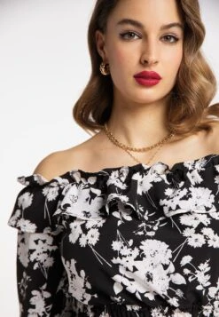 Faina Mioki - Blouse - Schwarz Weiss -Faina cc96ad8c27a74c9a8d512acf9fa62638