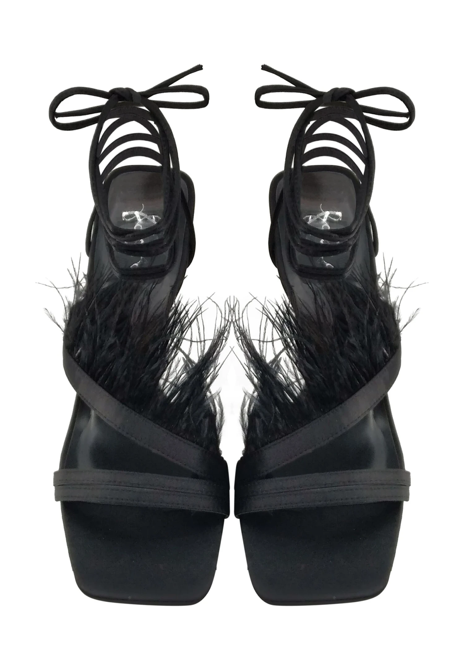 Faina Mit Federn - Sandalen Met Hoge Hak - Schwarz 4 Faina Mit Federn - Sandalen Met Hoge Hak - Schwarz - Afbeelding 4