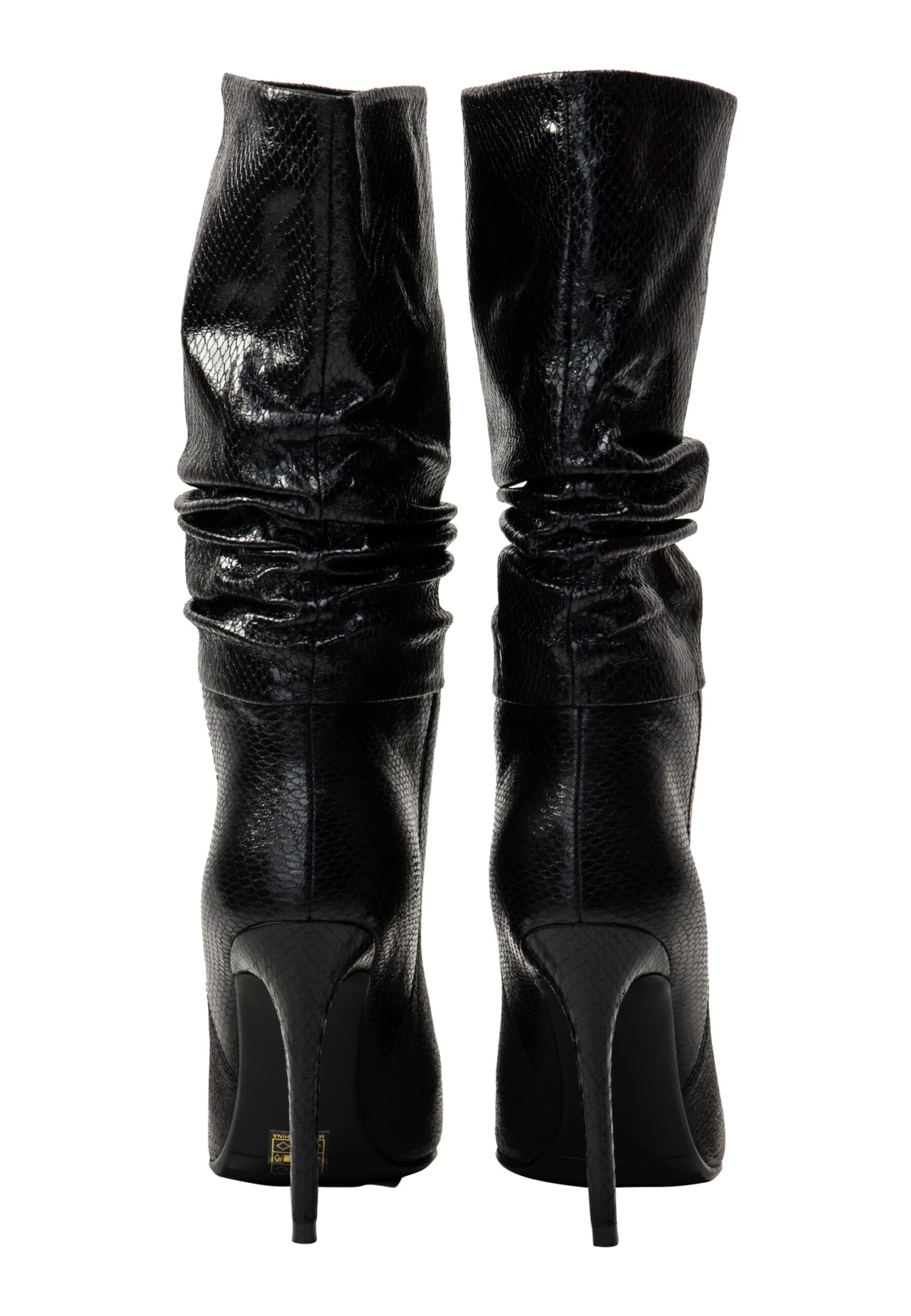 Faina Imane - Enkellaarsjes Met Hoge Hak - Schwarz 4 Faina Imane - Enkellaarsjes Met Hoge Hak - Schwarz - Afbeelding 4