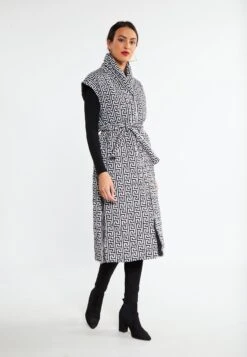 Faina Dedica - Bodywarmer - Schwarz Weiss