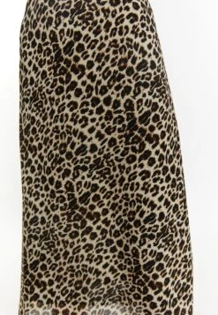 Faina Mit Leoprint - A-Lijn Rok - Beige Leo -Faina d7bd0a7cc2f344e9ac5c53514c8ddf41