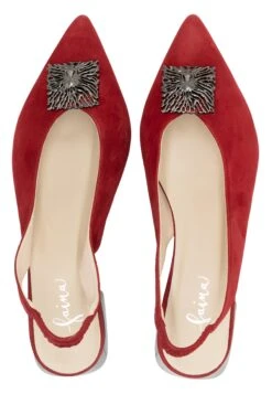 Faina Dulcey - Slingback Ballerina´S - Rot -Faina d85adea9731e4dfabbc21358c127b6d5