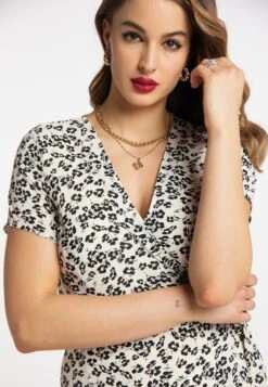 Faina Tylin - Maxi-Jurk - Weiss Schwarz -Faina e30ce7a94c784412a98829d4cb2f3e05