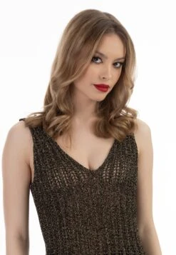 Faina Mit Effekt - Top - Schwarz Gold -Faina e39501a786c04151b519e1af619a9623