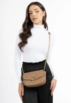 Faina Clutch/Abendtasche Caissa - Schoudertas - Dunkelbeige