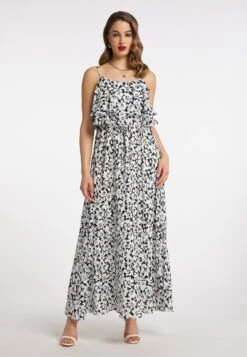 Faina Tylin - Maxi-Jurk - Schwarz Weiss