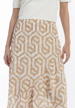 Faina A-Lijn Rok - Beige Weiss -Faina e86589375f254b73b55aaa428e8df127