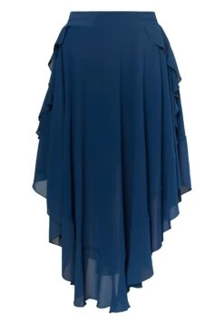 Faina Midi - A-Lijn Rok - Marine -Faina ec44824c0fee42c78d9867a7200fc23f