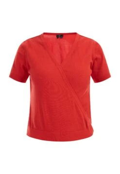 Faina Kurzarm - T-Shirt Basic - Rot -Faina ed303ccba66f4cf99661ca5aba1c3b27