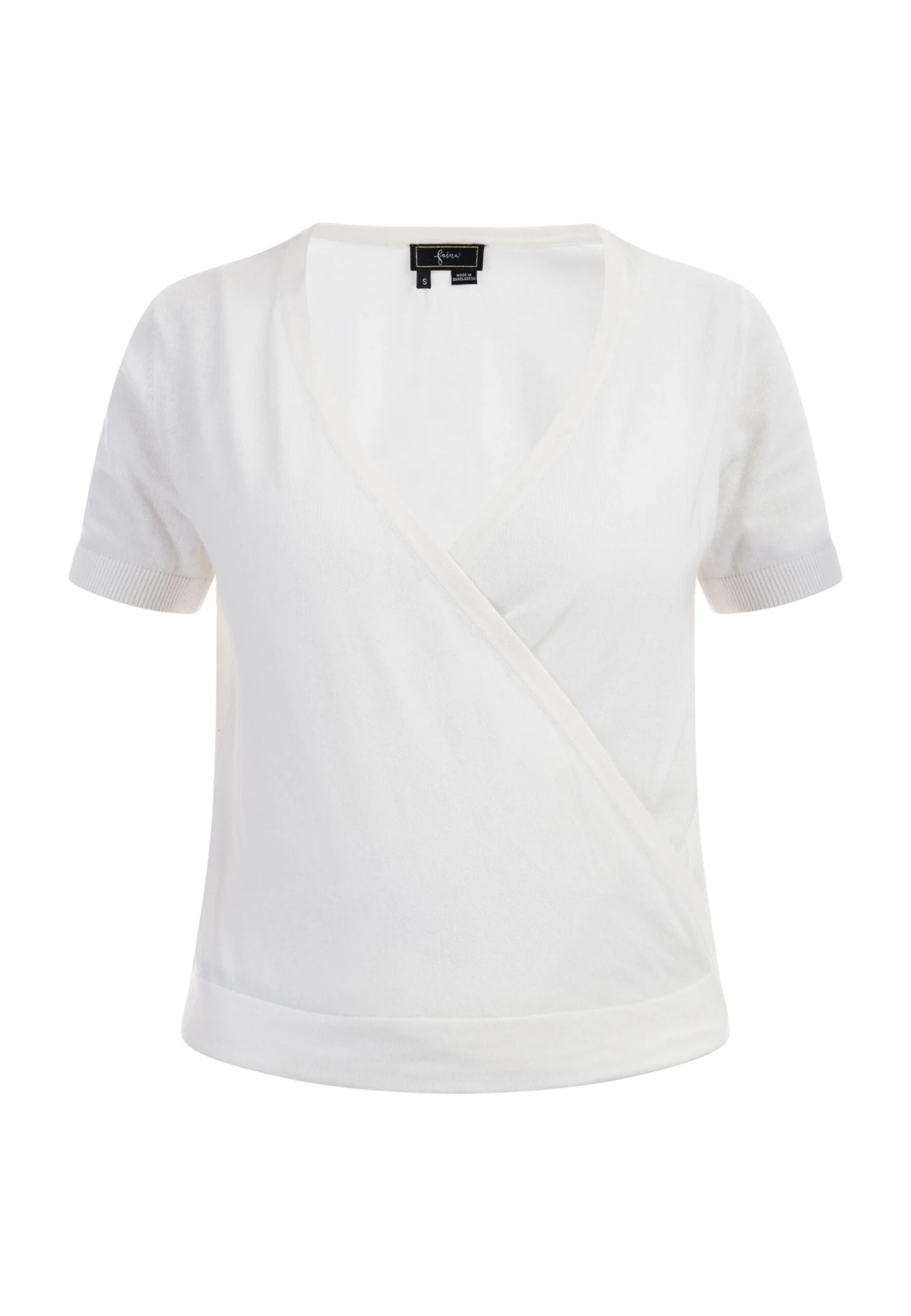 Faina Kurzarm - T-Shirt Basic - Wollweiss 5 Faina Kurzarm - T-Shirt Basic - Wollweiss - Afbeelding 5