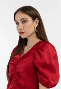 Faina Drapiertes Caneva - Blouse - Rot -Faina f20e8e704c0846e0971371f6e614aeee