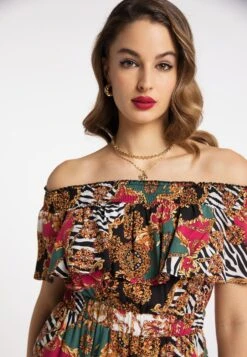 Faina Mioki - Jurk - Rot Mehrfarbig -Faina fceed7946a5547fcb37840dd1b04031c