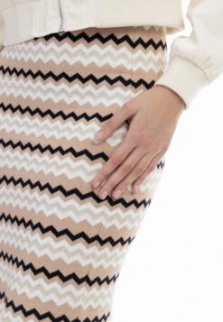 Faina Strick- Kokerrok - Beige Mehrfarbig -Faina fd7425363bce43d38b2d2aaac48b1138